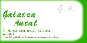 galatea antal business card